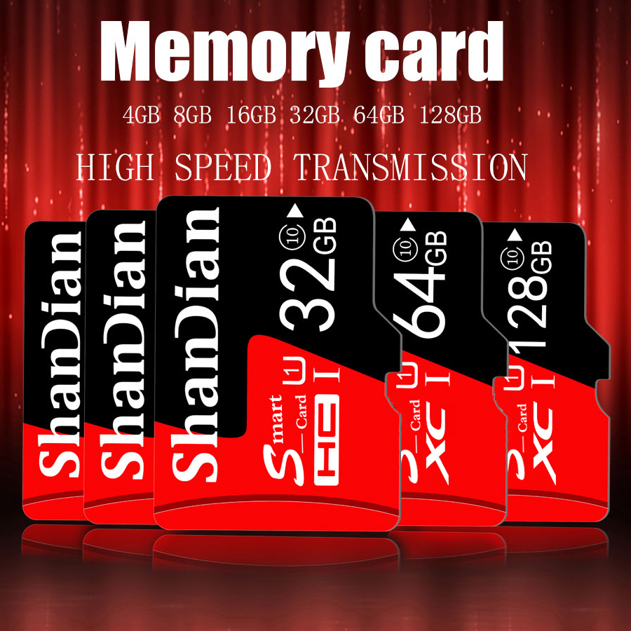 가장 뜨거운 스마트 SD 카드 8 기가 바이트 16 기가 바이트 32 기가 바이트 64 기가 바이트 128 기가 바이트 SDXC/SDHC 클래스 10 플래시 메모리 카드 Smartsd 32 기가 바이트 Sdcard 스마트 폰 카메라